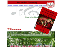 Tablet Screenshot of frauenchor-baumberg.net